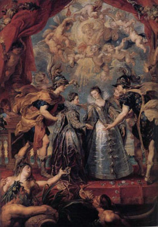 Peter Paul Rubens The Excbange of Princesses (mk01) Germany oil painting art
